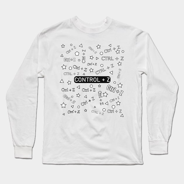 Control Z Long Sleeve T-Shirt by NekroSketcher